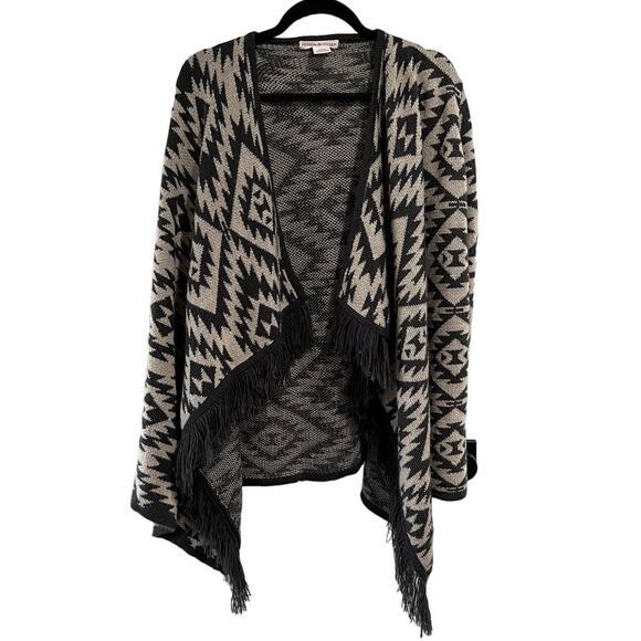 Peyton Jensen Evereve Western Fringe Knit Cardigan Women's Size M Indie Boho - Picture 1 of 5